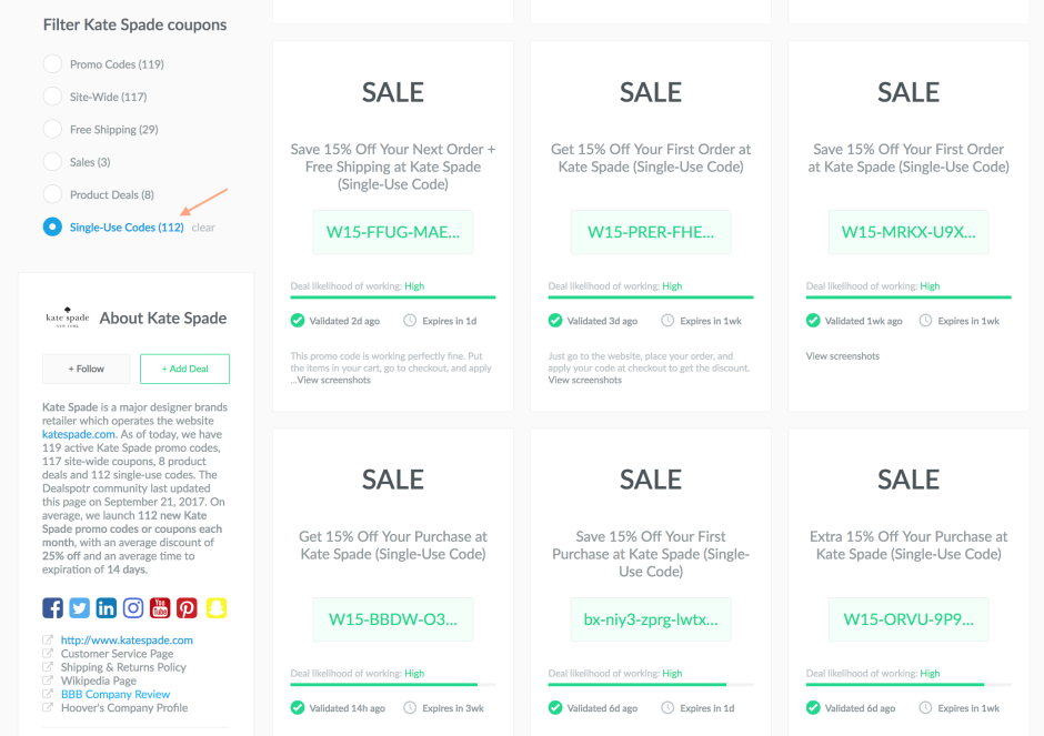 Can't Find an Kate Spade Discount Code? We've Got You Sorted! On Tap